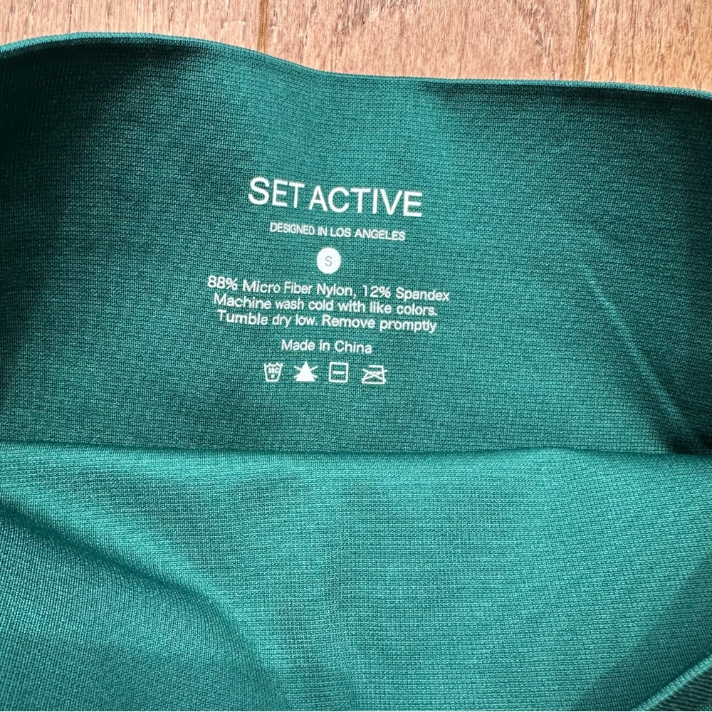Set Active Emerald Green Sculpt-flex Leggings - Picture 2 of 4